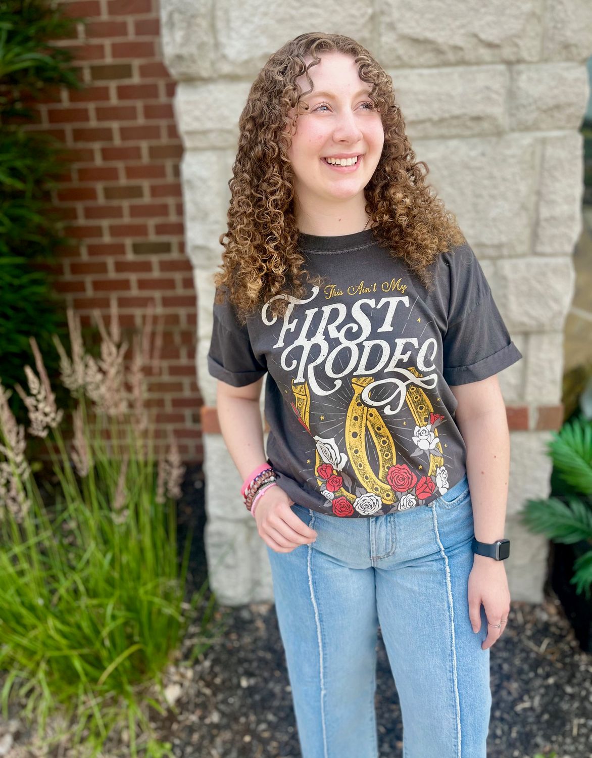 Vintage Black First Rodeo Tee