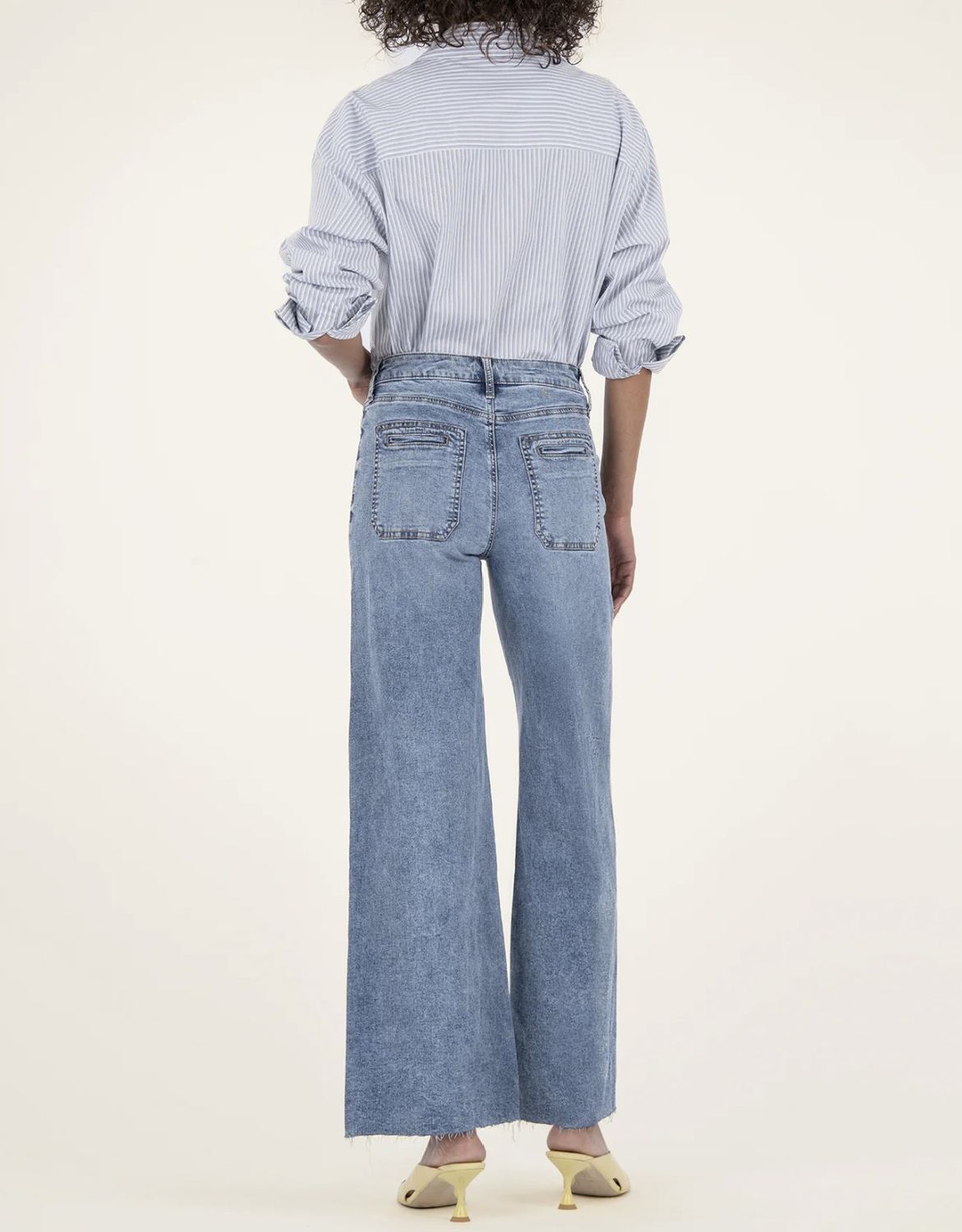 Medium Wash Meg Wide Leg with Pockets