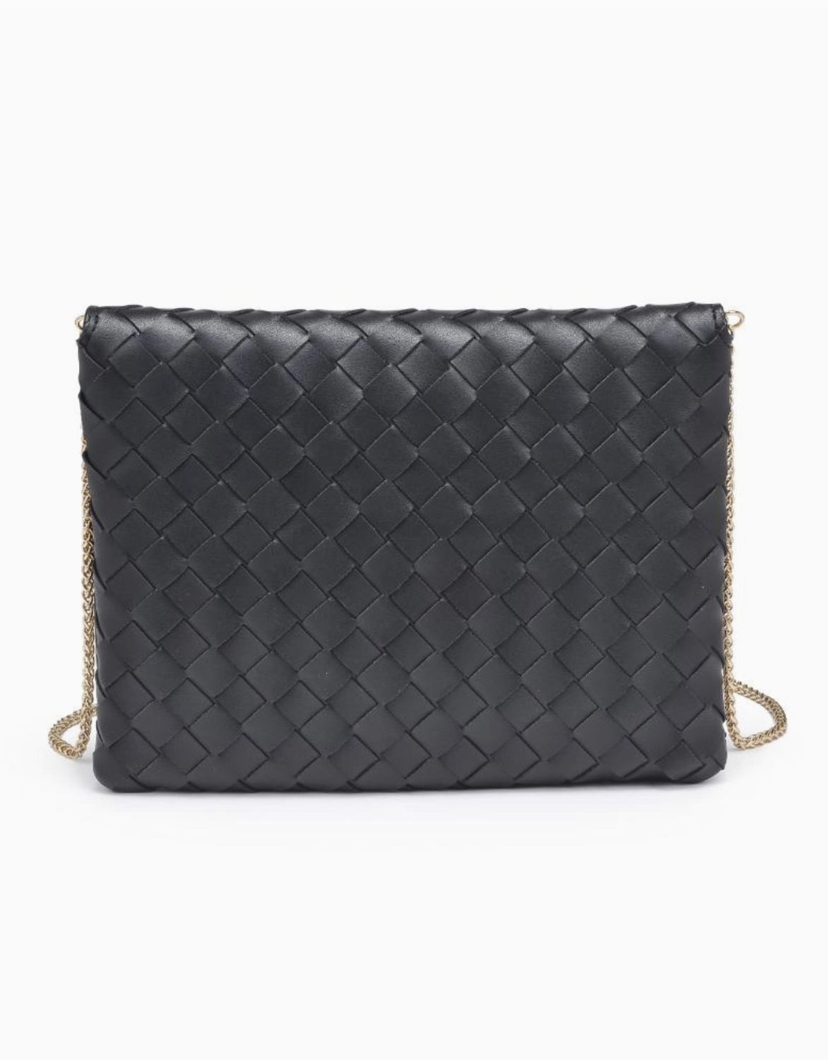 Black Ivy Woven Clutch