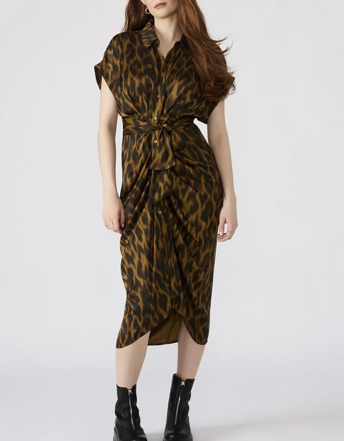 Toffee Animal Print Tori Dress