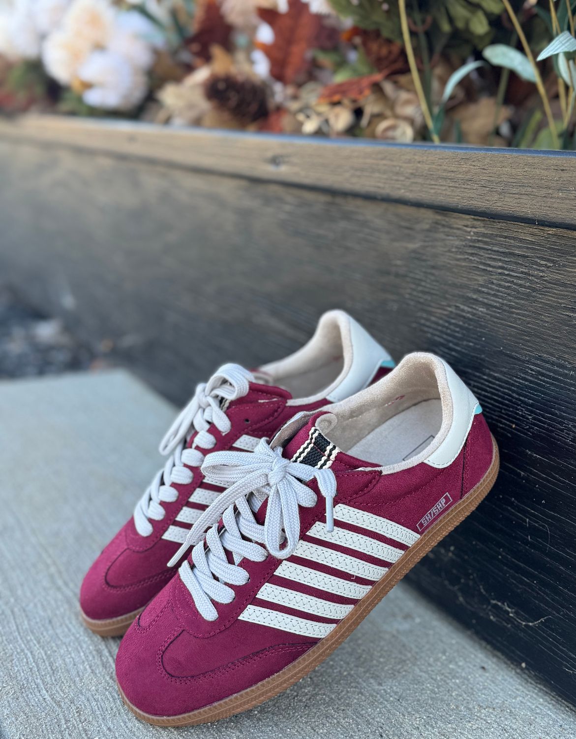 Wine Suede Stevie Sneaker