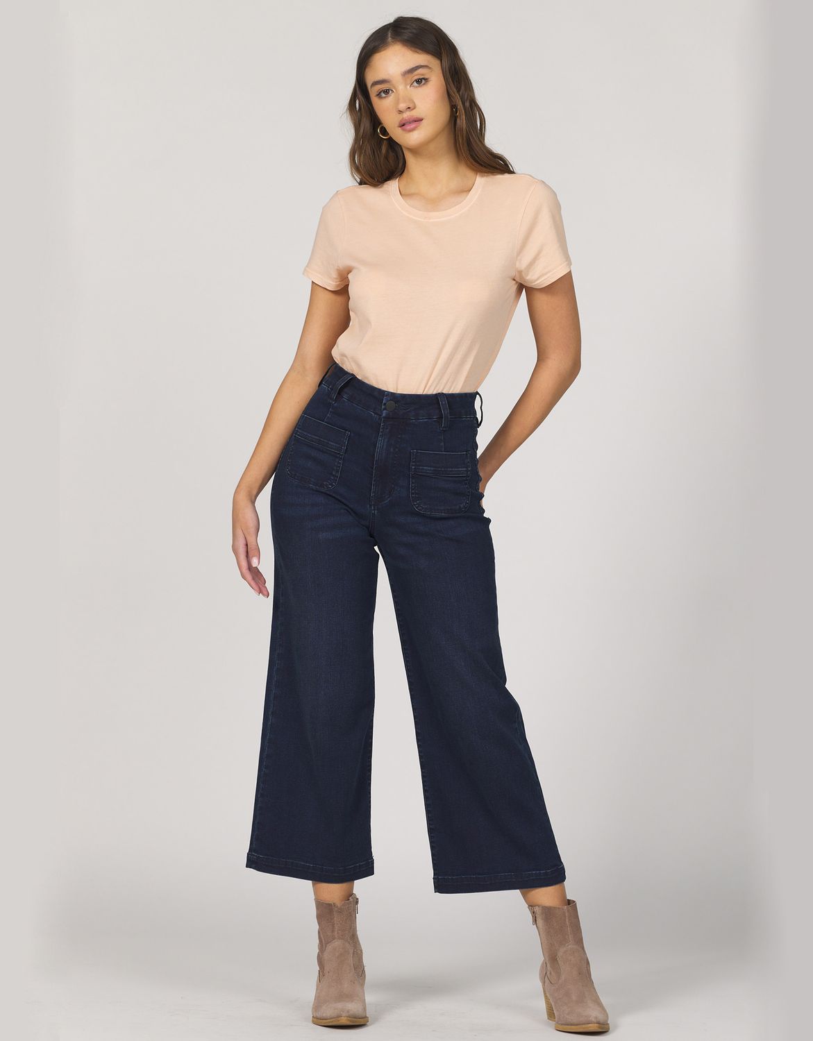 Roselle Audress Front Pocket Wide Leg