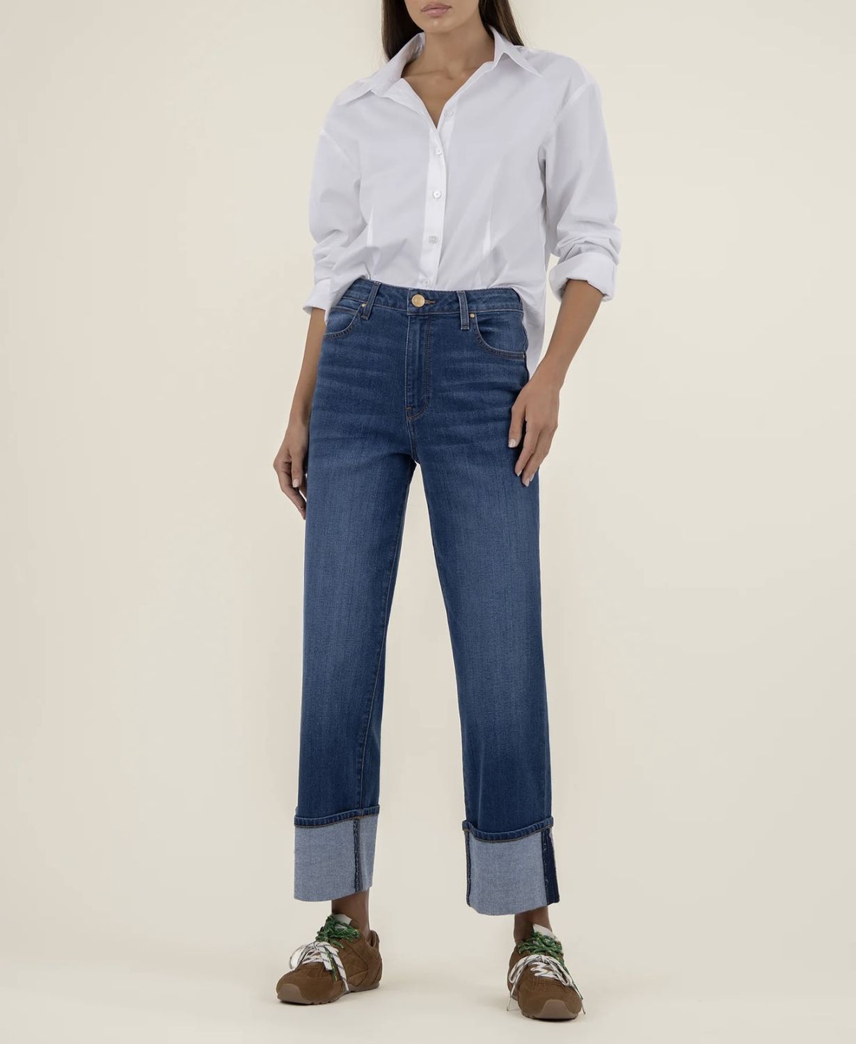 Admire Sienna High Rise Roll Up Straight