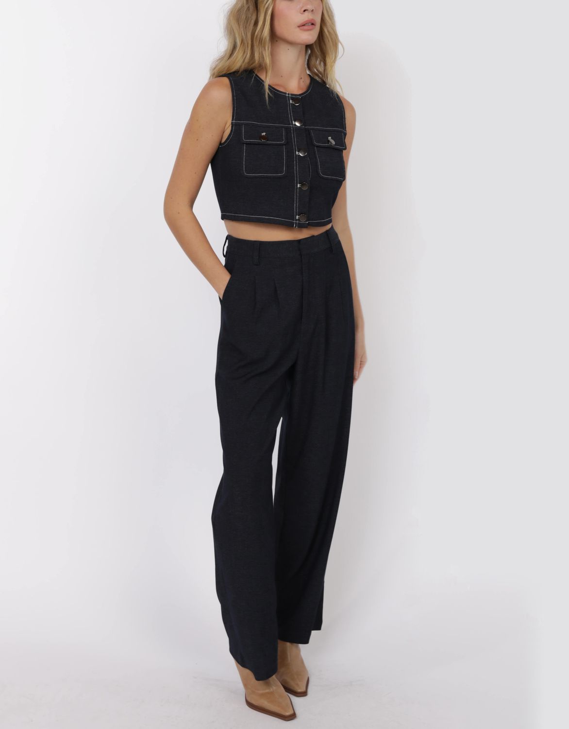 Midnight Troubleshooter Pleated Trousers