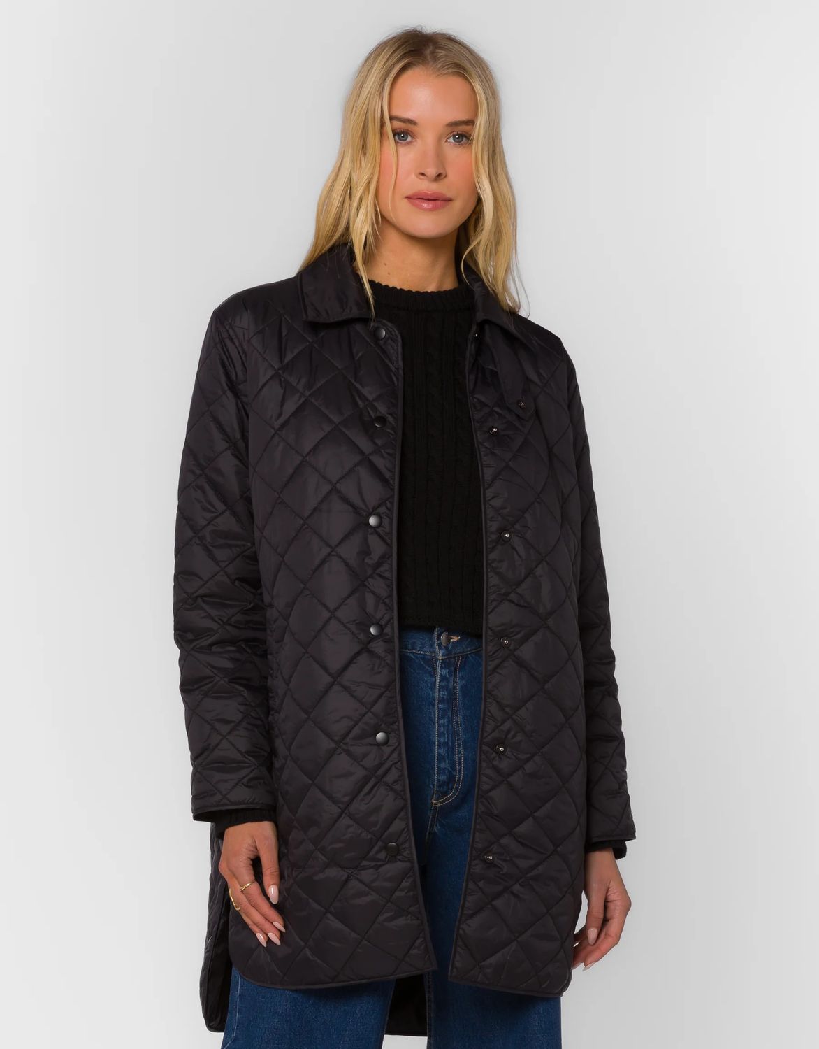 Black Thoedore Puffer Coat