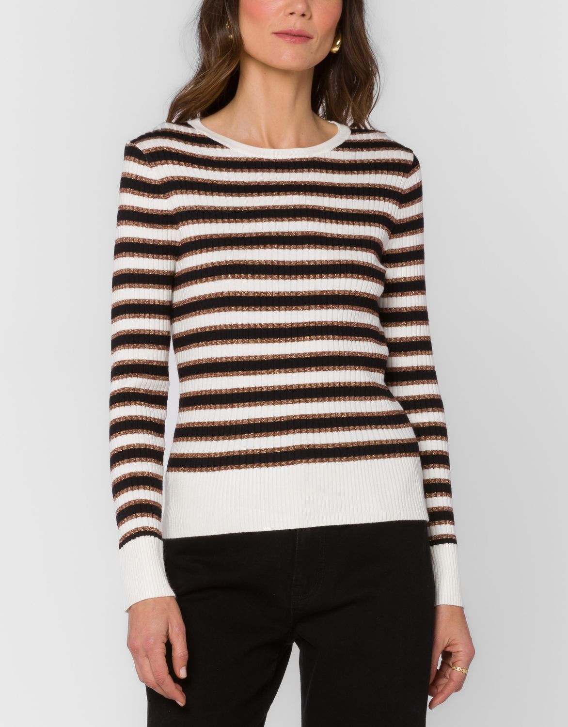 Janiyeh Stripe Long Sleeve Sweater