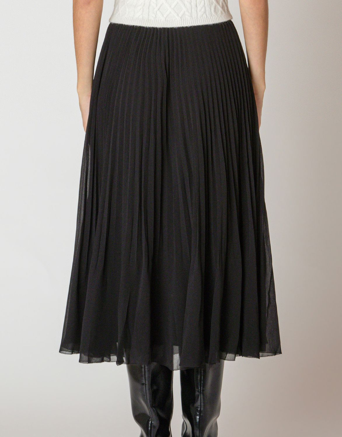Black Pleated Skirt