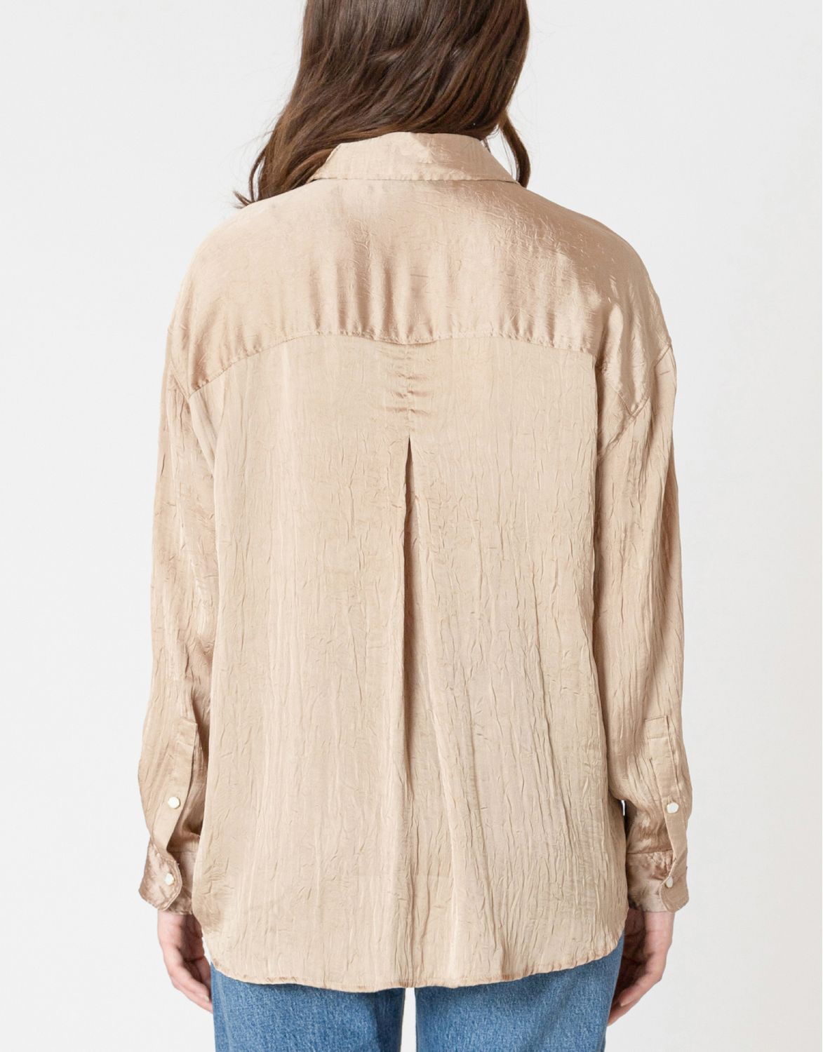 Champagne Satin Blouse