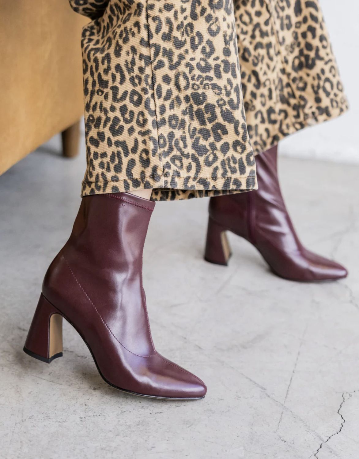 Burgundy Thiva Boot