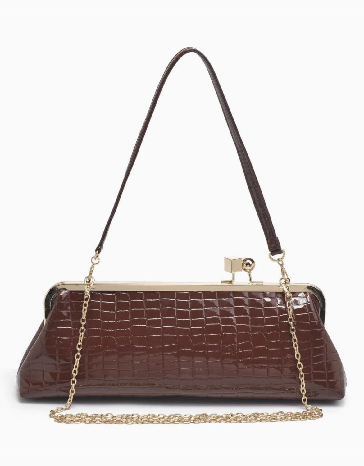 Chocolate Piper Clutch