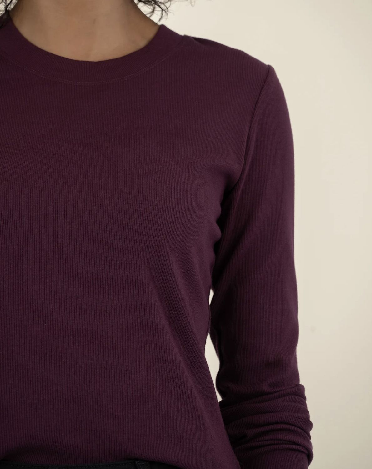 Noelie Scoop Long Sleeve Top