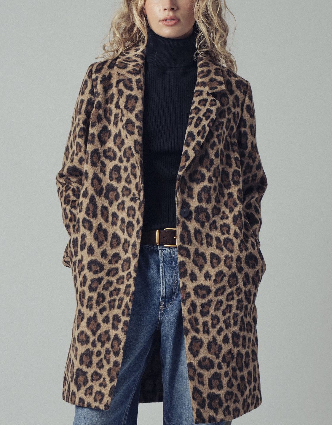Leopard Print  Coat