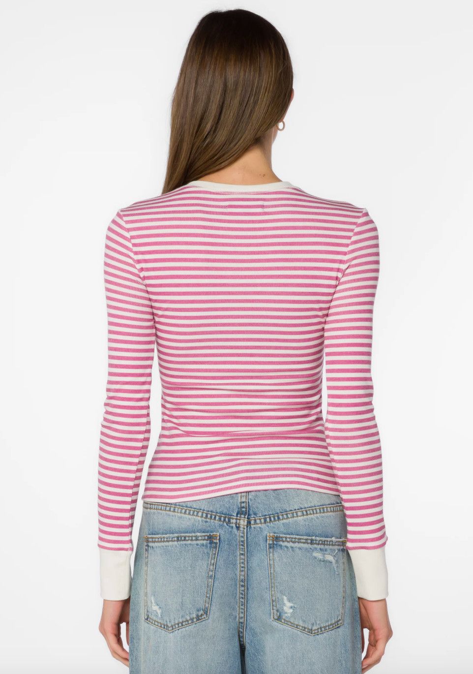 Berry Tulsi Ribbed Tee