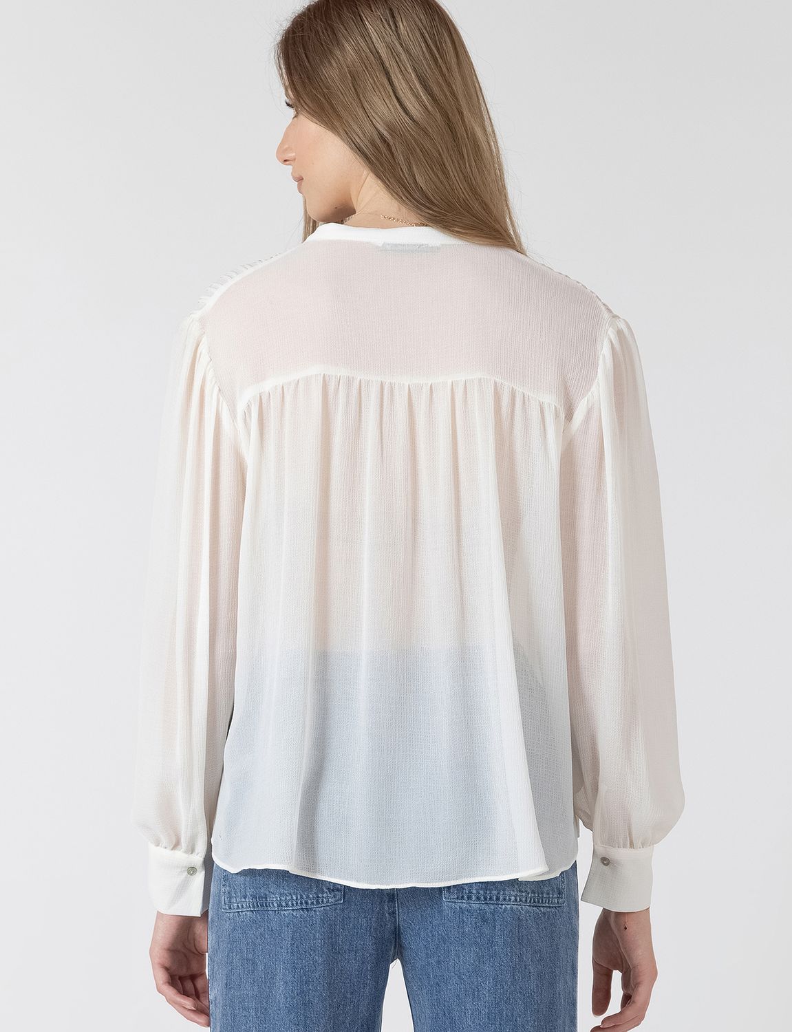 Vanilla Pintuck Detail Blouse