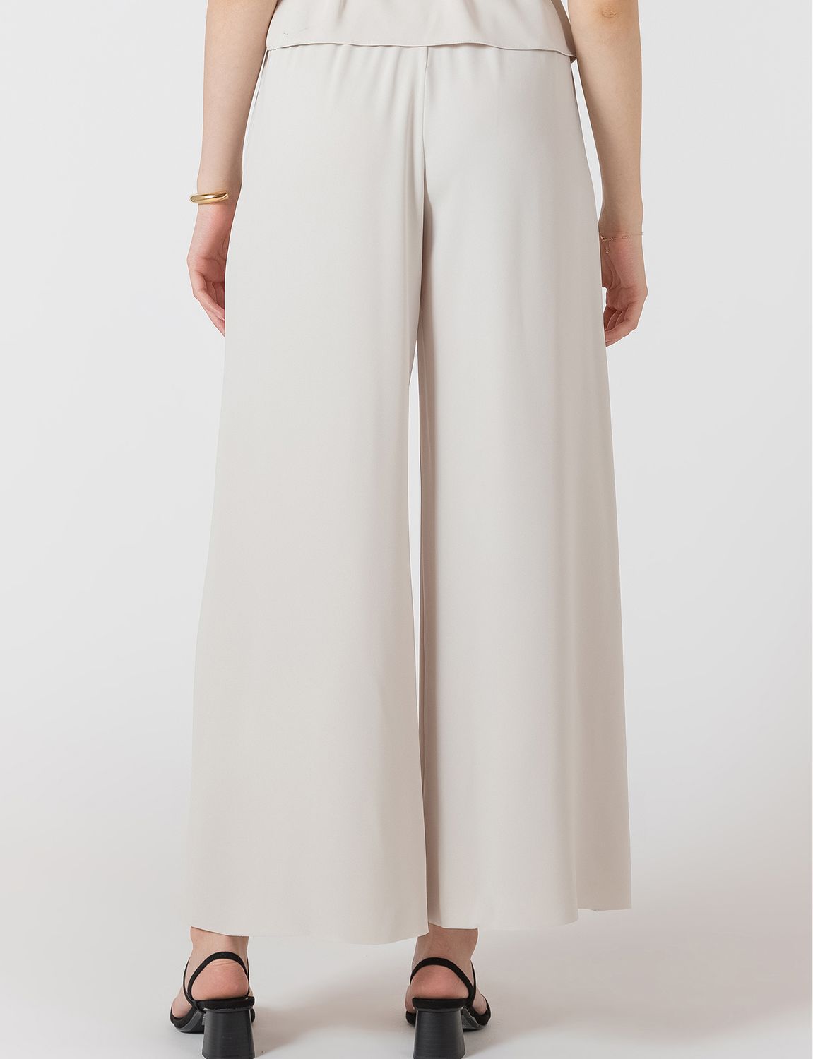 Matte Pearl Flowy Wide Leg Pants