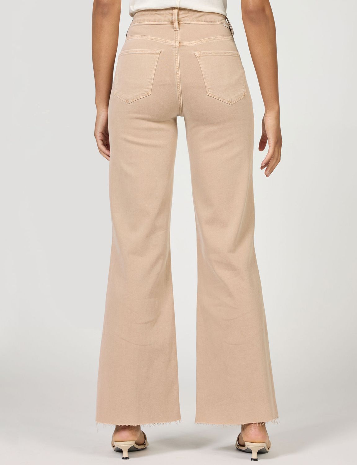 Warm Taupe Fiona Wide Leg Jean