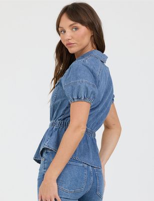 Medium Indigo Nikita Denim Top