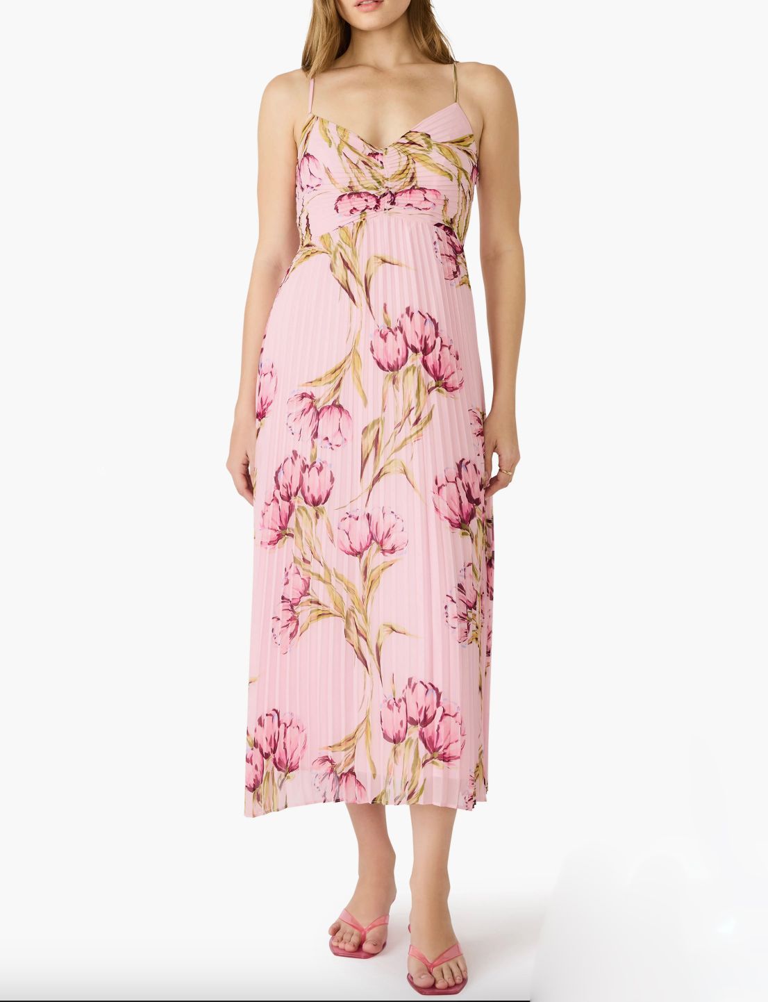 Pink Blossom Ray Midi