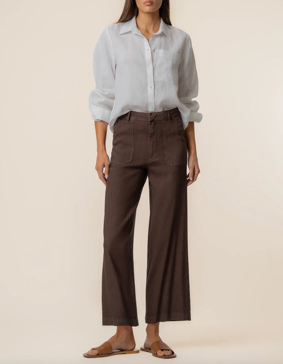 Chocolate Topaz Wide Leg Pants