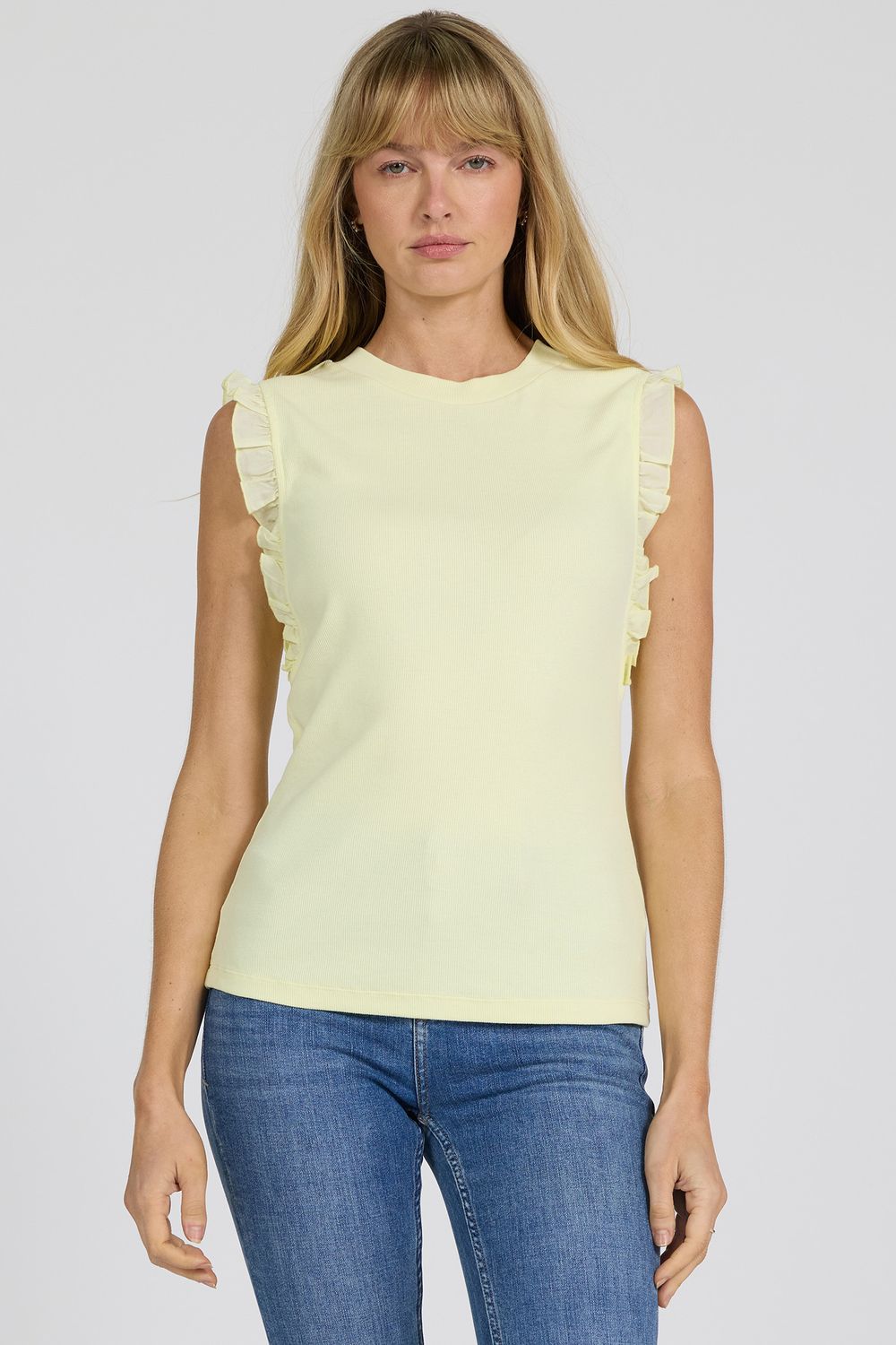 Pale Lime Yellow Bridget Tank