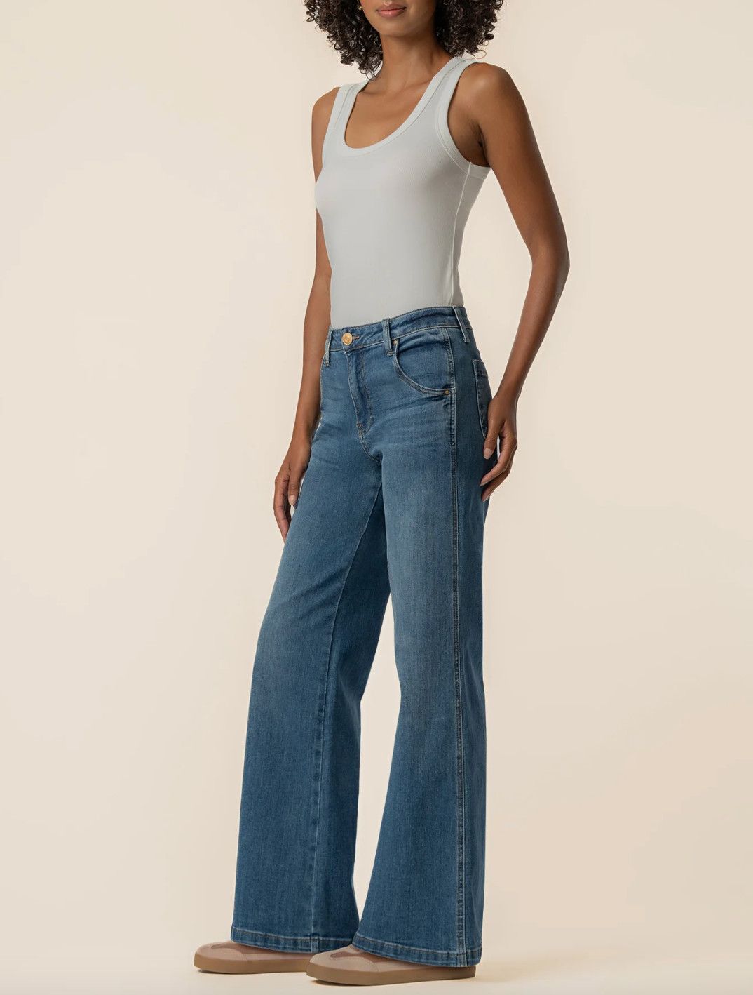 Incandescent Jean High Rise Wide Leg Jeans