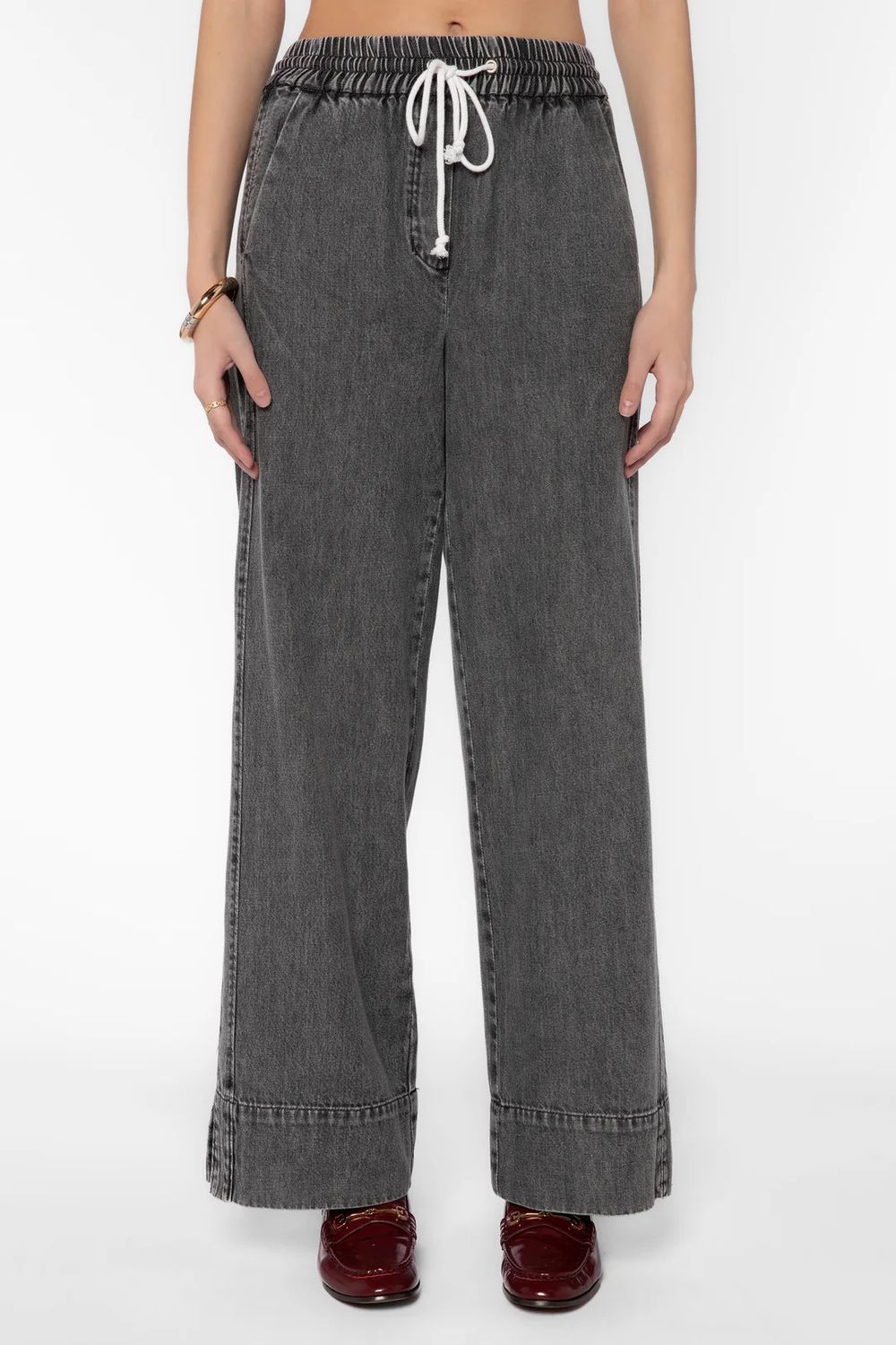 Grey Drawstring Pants