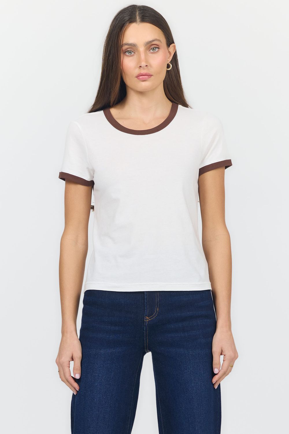 White Unity Ringer Tee