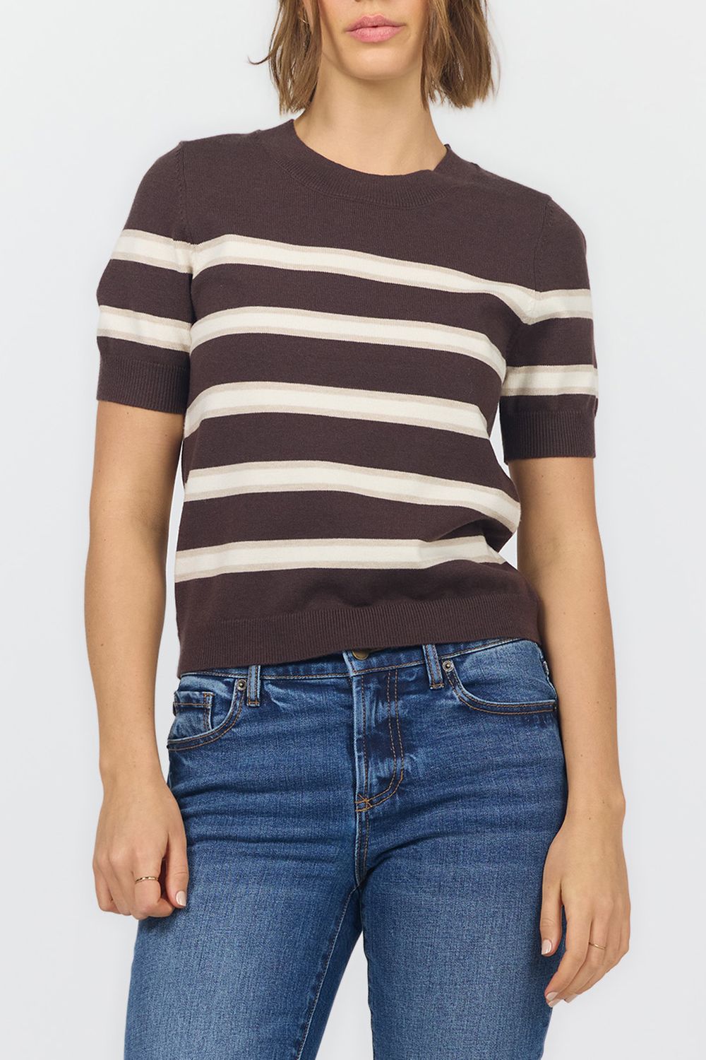 Chocolate Amaris Relaxed Fit Sweater Top