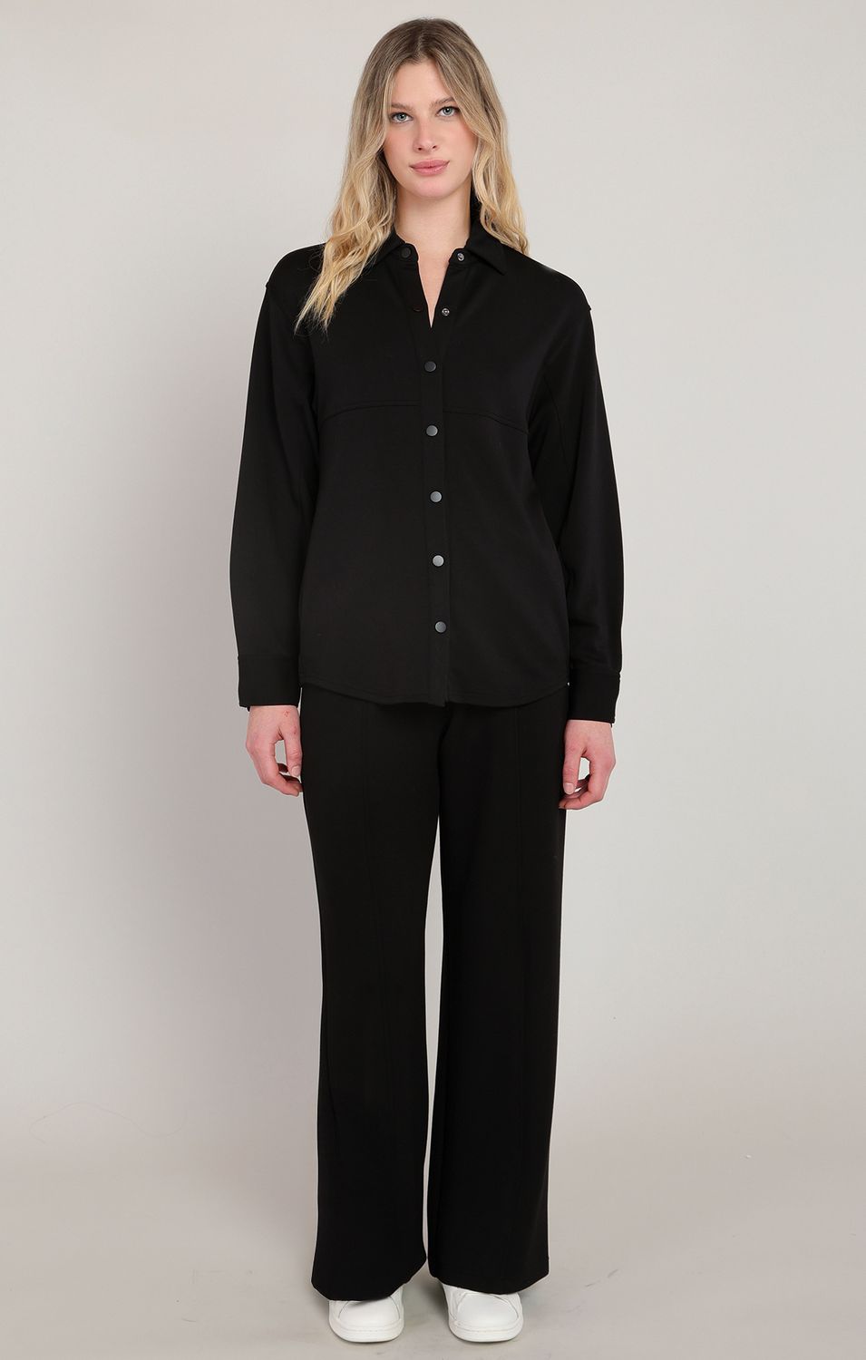 Black Scuba Pull on Pants