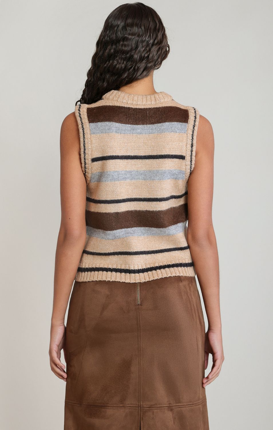 Blue Stripe Sweater Vest