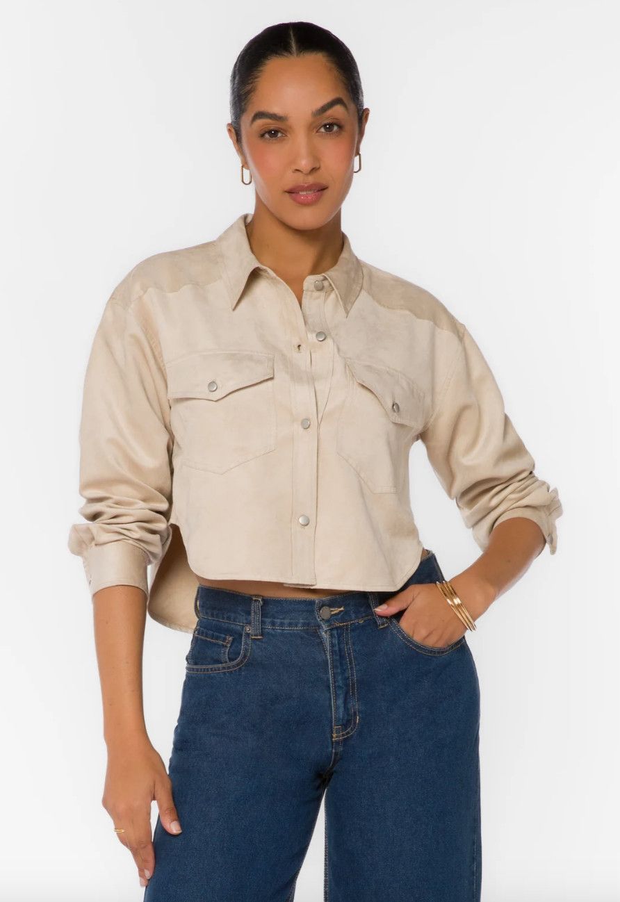 Ecru Button Up Top
