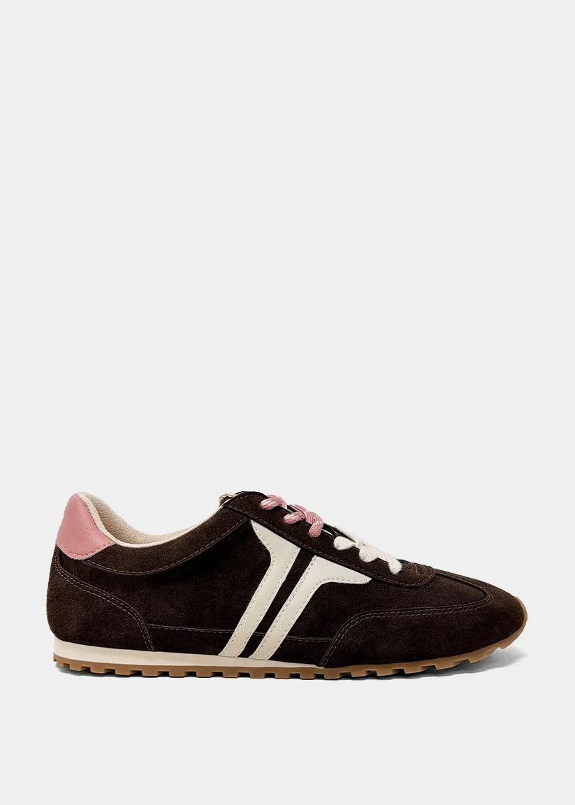 Brown Suede Sarah Sneakers