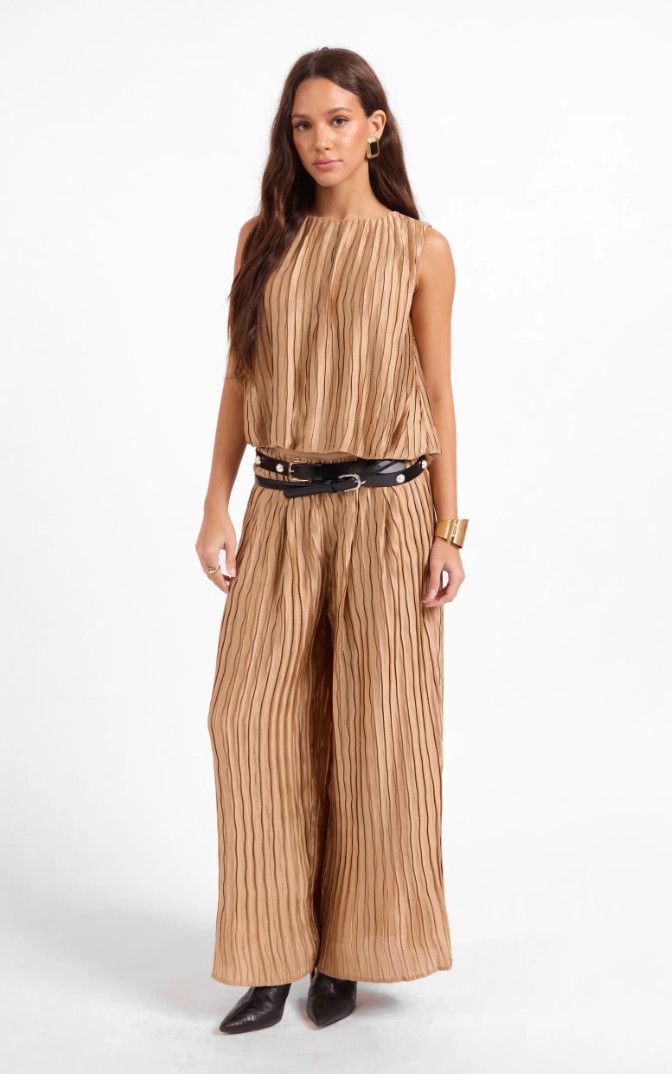 Taupe City Daze Top
