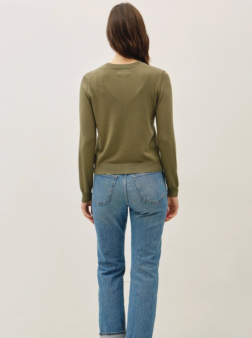 Fern Classic Cut Button Down Cardigan