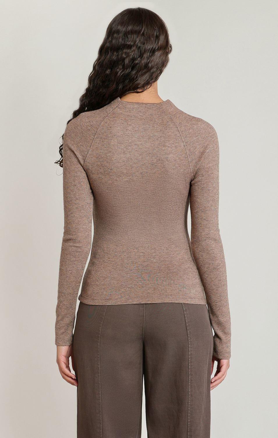 Heather Brown Raglan Tshirt