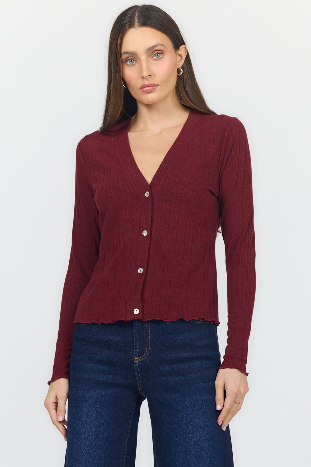 Bing Cherry Holland Fitted Sweater
