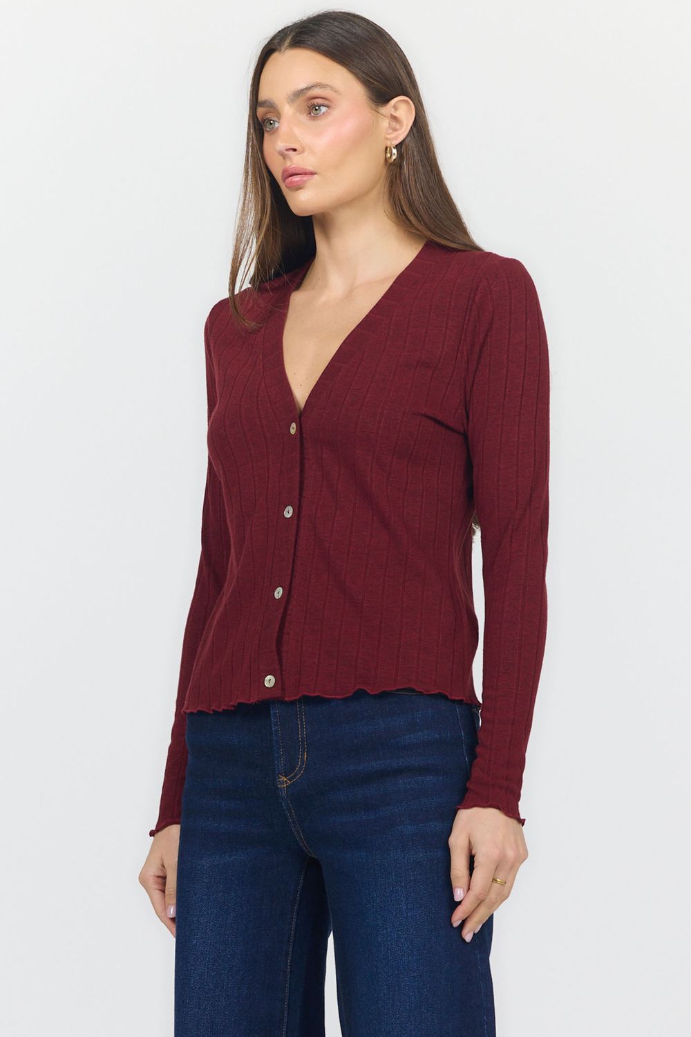 Bing Cherry Holland Fitted Sweater