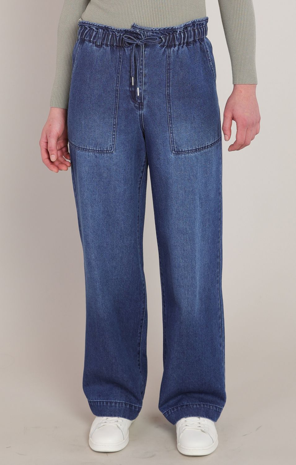 Washed Indigo Denim Pant