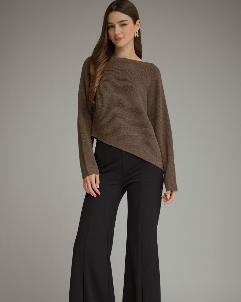 Mocha Assymetrical Sweater