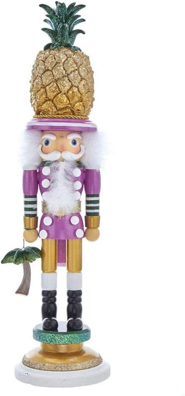 19.5&quot; Hollywood Nutcrackers™ Pineapple Hat Palm Trees