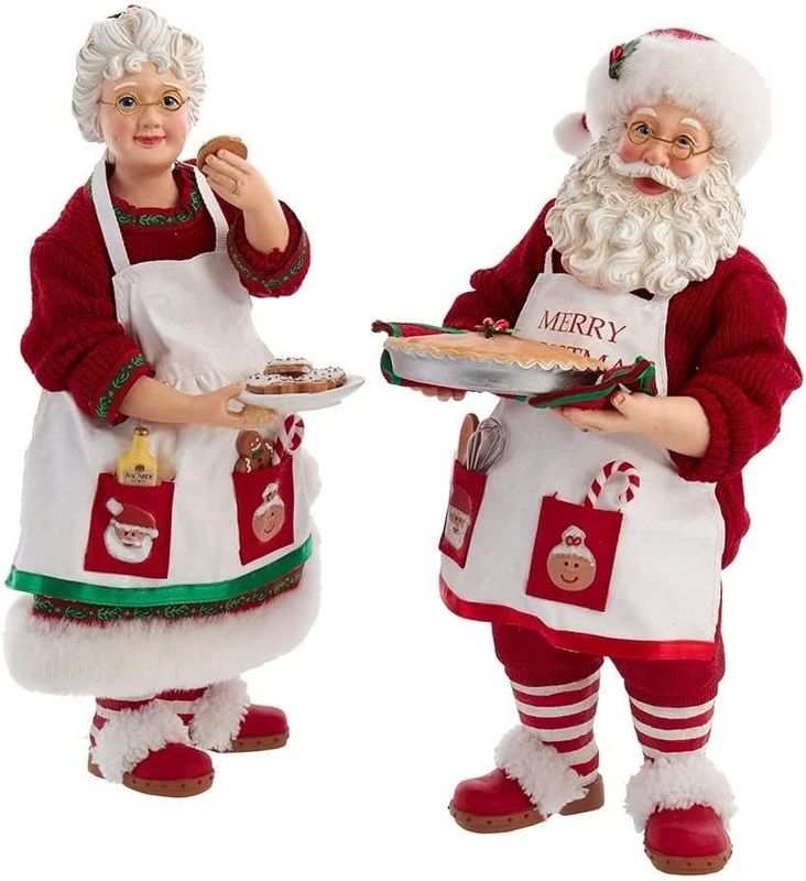 10.5&quot; Fabriché™ Mr. &amp; Mrs. Santa Set
