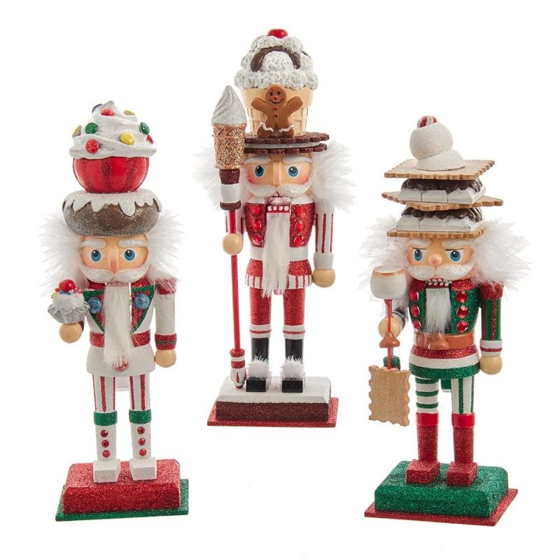 10&quot; Hollywood Nutcrackers™ Sweets Hat Nutcrackers, EMAIL FOR CHOICE Smors/CCake/Ice Cream