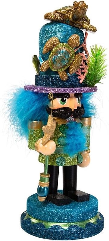 11&quot; Hollywood Nutcracker™ w/ Sea Turtle and Coral