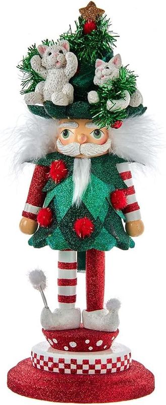 14&quot; Hollywood Nutcrackers™ Cats in Tree Hat