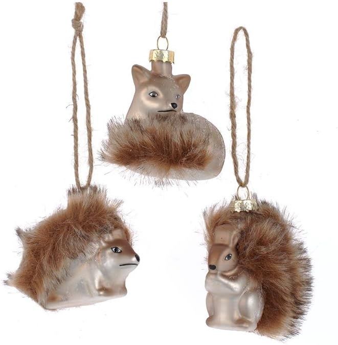 2&quot; Glass Animal with Furry Tail