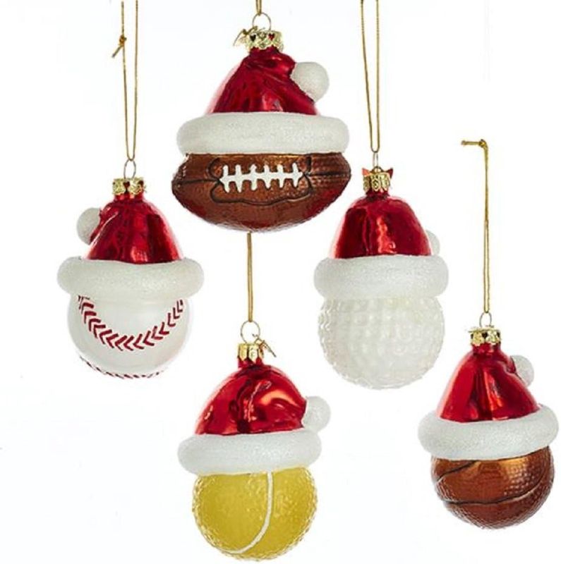3&quot; Noble Gems™ Sport Ball w/ Santa Hat