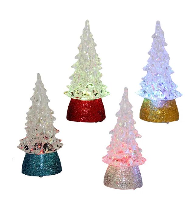 4&quot; Battery-Operated LED Christmas Tree, EACH