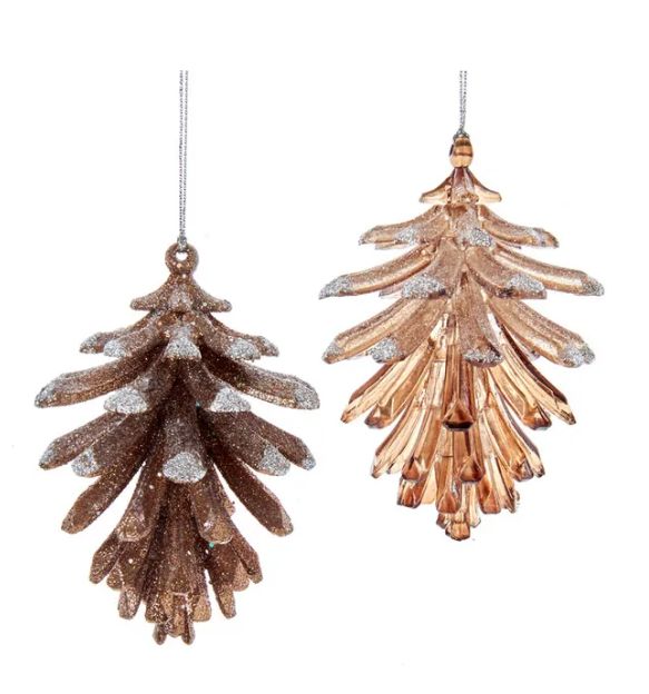 4&quot; Natural Brown Pinecone Ornament, EACH