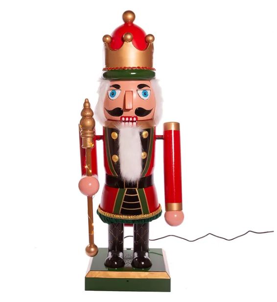 43&quot; Lighted Musical Collapsible Nutcracker