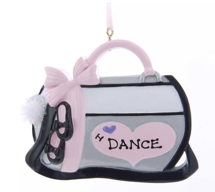 4.125&quot; Resin Dance Bag Ornament For Personalization